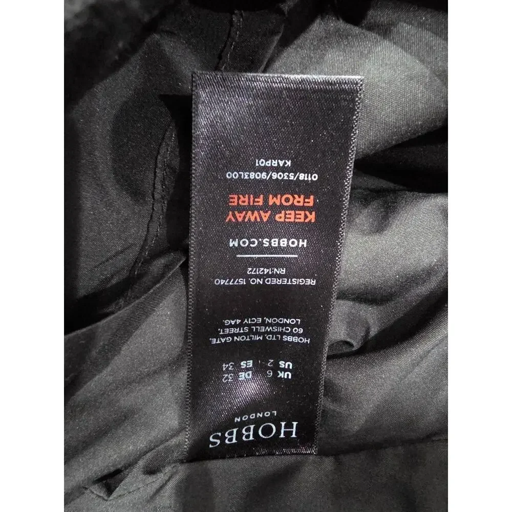 Hobbs Black And White Tweed office work Sheath Dress Size 2 A003342 - Picture 12 of 14